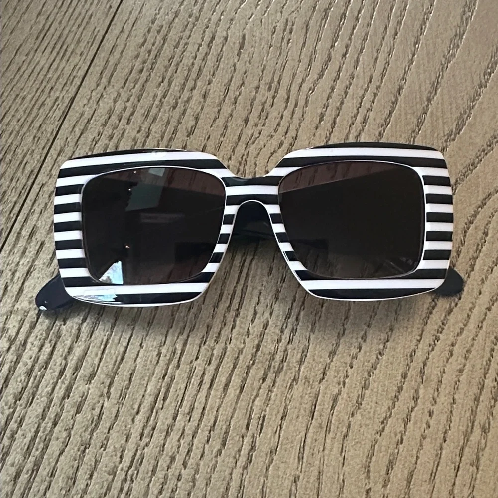 Janie and Jack Oversized Square Striped Sunglasses